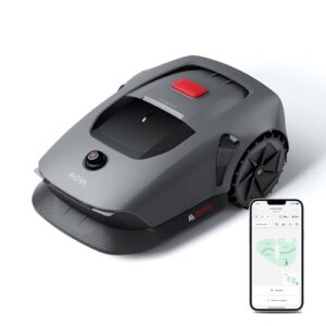 MOVA 600 Robot Tondeuse Installation sans Fil, cartographie 3D-LiDAR jusqu'à 600 m², évitement Intelligent des Obstacles. Contrôle Via App, Coupe en U, Silencieux, alertes de sécurité.