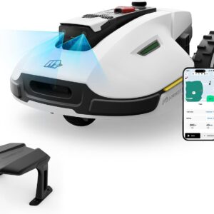 MAMMOTION YUKA 2000 Robot Tondeuse sans Fil Périphérique, NetRTK+Vision, Aucune Antenne RTK Requise, Recommandé 2000 m², Max. 2400 m², Pelouse Semblable à Un Tapis, Disque de Coupe Double, Module 4G